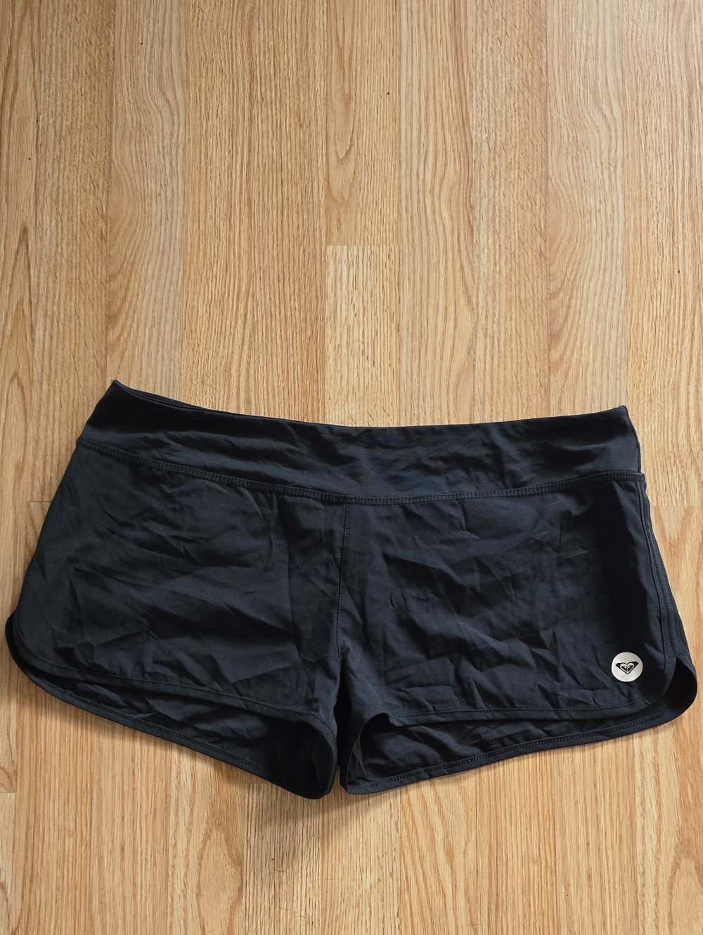 Roxy Black Women's Beach Shorts with Logo